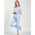 Трикотажная пижама с брюками Taro 3237 GINNY, Цвет: голубой, Размеры: XL, изображение 2