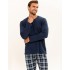 Пижама мужская со штанами Taro 3293/3294/3295 DARREN, Цвет: темно-синий, Размеры: 4XL
