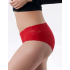 Кружевные бесшовные трусы слипы Julimex BELLIE CZERWONE, Цвет: красный, Размеры: S, изображение 2