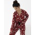 Женская пижама с брюками Sensis TIGGY, Цвет: красный, Размеры: M