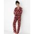 Женская пижама с брюками Sensis TIGGY, Цвет: красный, Размеры: M, изображение 3