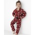 Пижама для девочки Sensis TIGGY KIDS, Цвет: бордовый, Размеры: 122-128