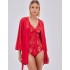 Короткий халат кимоно Alles ADORE Robe Red, Цвет: красный, Размеры: S/M, изображение 2 Короткий халат кимоно Alles ADORE Robe Red, Цвет: красный, Размеры: S/M, изображение 2
