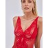 Боди из сетки и кружева Alles ADORE Body Red, Цвет: красный, Размеры: XL, изображение 6