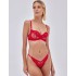 Кружевной бюстгальтер балконет Alles ADORE M Balconette Red, Цвет: красный, Размеры: 65D, изображение 5