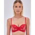 Кружевной бюстгальтер балконет Alles ADORE M Balconette Red, Цвет: красный, Размеры: 65D, изображение 3
