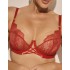 Кружевной мягкий бюстгальтер Kinga 1155-SC LOVE красный, Цвет: красный, Размеры: 90C