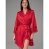 Атласный халат-кимоно Mia-Amore JOANNA 7313 красный, Цвет: красный, Размеры: 2XL/3XL