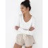 Женская пижама с шортами Sensis BEATRIX, Цвет: белый, Размеры: L