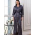Шёлковая пижама с брюками Mia-Amore ALETTA 4446, Цвет: антрацит, Размеры: 5XL