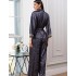 Шёлковая пижама с брюками Mia-Amore ALETTA 4446, Цвет: антрацит, Размеры: 5XL, изображение 2