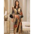 Длинный халат шёлковый Mia-Amore KLIMT 4429, Цвет: мультицвет, Размеры: 2XL/3XL