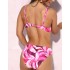Пляжный купальник пуш-ап + слип Jolidon FR233i, Цвет: розовый принт, Размеры: 70C, изображение 2