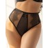 Высокие трусы стринги Kris Line CHOICE stringi high waist, Цвет: черный, Размеры: 2XL