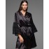 Халат с кружевным рукавом Mia-Amore EMMA 7473, Цвет: черный, Размеры: 2XL, изображение 4