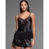 Атласный комплект с шортами Mia-Amore EMMA 7474, Цвет: черный, Размеры: M