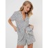 Пижама женская с шортами Aruelle BEATRICH, Цвет: серый, Размеры: 2XL, изображение 3