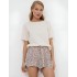 Пижама женская с шортами Aruelle LUMMY, Цвет: пудровый/леопард, Размеры: XS, изображение 3