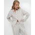 Хлопковая пижама с брюками Aruelle SERAPHINE, Цвет: кремовый, Размеры: 2XL