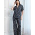 Брючный комплект из вискозы Mia-Amore LEANA 5315, Цвет: темно-синий, Размеры: S, изображение 3