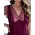 Ночная сорочка с кружевом Mia-Amore NUAR 6245 бордо, Цвет: бордо, Размеры: XL, изображение 3