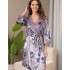 Шёлковый запашной халат Mia-Amore PRIMROSE 4063, Цвет: мультицвет, Размеры: 2XL/3XL