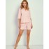 Полосатая пижама с шортами Taro 3321 CHELSEA, Цвет: персиковый, Размеры: S, изображение 2