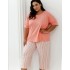 Пижама женская с бриджами Taro 3323/3375/3376 ELOISE, Цвет: персиковый, Размеры: XL, изображение 2