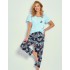 Женская пижама из хлопка Taro 3329/3366 KRISTEN, Цвет: темно-синий/лазурный, Размеры: M, изображение 2