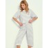 Хлопковая пижама с бриджами Taro 3334 HARPER, Цвет: светло-серый, Размеры: S
