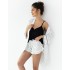 Пижама из топа и шорт Sensis ELIF, Цвет: черный, Размеры: L, изображение 3