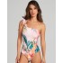 Слитный купальник на одно плечо Cosita Linda 25051M EXOTIC LEAVES, Цвет: мульти, Размеры: L