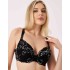 Бюстгальтер с вкладышами пуш-ап Elli 8040 черно-серебро, Цвет: черно-серебро, Размеры: 80C, изображение 4