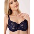 Мягкий кружевной бюстгальтер Elli 6000 темно-синий, Цвет: темно-синий, Размеры: 75F, изображение 2
