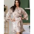 Короткий халат-кимоно Mia-Amore SIMFONIA 4613, Цвет: бежевый, Размеры: 2XL/3XL