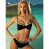 Купальник пуш-ап с блестящим принтом Aquarilla 621 BRAGA EXCLUSIVE, Цвет: черный, Размеры: 80C