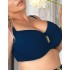 Мягкий бюстгальтер от купальника Kris Line CALIFORNIA NAVY BLUE soft full cup, Цвет: темно-синий, Размеры: 75R