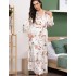 Длинный шёлковый халат Mia-Amore VIKKI 4629, Цвет: молочный, Размеры: 4XL/5XL, изображение 3 Длинный шёлковый халат Mia-Amore VIKKI 4629, Цвет: молочный, Размеры: 4XL/5XL, изображение 3