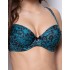 Бюстгальтер балконет Orhideja 553-292, Цвет: черно-бирюзовый, Размеры: 75G