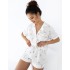 Хлопковая пижама с шортами Sensis NASTIA, Цвет: белый, Размеры: S, изображение 3