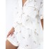Хлопковая пижама с шортами Sensis NASTIA, Цвет: белый, Размеры: S, изображение 4