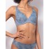 Комплект Sielei LACE PLUMETIS 77405 мягкая чашка + слипы denim, Цвет: denim (джинсовый), Размеры: 75C, изображение 2