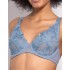 Комплект Sielei LACE PLUMETIS 77405 мягкая чашка + слипы denim, Цвет: denim (джинсовый), Размеры: 75C, изображение 3