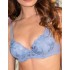 Комплект Sielei LACE PLUMETIS 77427 балконет + бразилиана denim, Цвет: denim (джинсовый), Размеры: 80B, изображение 3