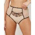 Трусы высокие Subtille REBECCA BEIGE/BLACK hight-waist, Цвет: бежевый+черный, Размеры: M