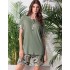 Пижама футболка с шортами Lormar ITACA 652585CO verde army, Цвет: verde army (хаки), Размеры: S