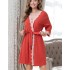 Домашний трикотажный халат Mia-Amore MARIA 1723 терракот, Цвет: терракот, Размеры: XS