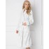 Теплый плюшевый халат  Aruelle GLAMOUR WHITE, Цвет: белый/серый, Размеры: XL