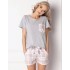 Пижама с шортами Aruelle LONDIE GREY, Цвет: серый/розовый, Размеры: XL