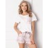 Пижама с шортами Aruelle LONDIE WHITE, Цвет: белый/розовый, Размеры: XL
